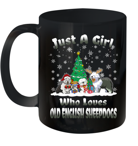 Christmas Just a girl who love old english sheepdogs dog pet lover 282
