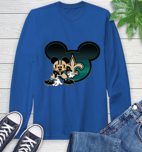 NFL New Orleans Saints Mickey Mouse Disney Football T Shirt Long Sleeve T-Shirt 9