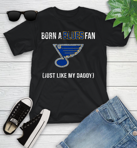 NHL St.Louis Blues Hockey Loyal Fan Just Like My Daddy Shirt Youth T-Shirt