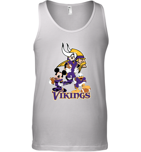 Mickey Donald Goofy The Three Minnesota Vikings Football Shirts Tank Top