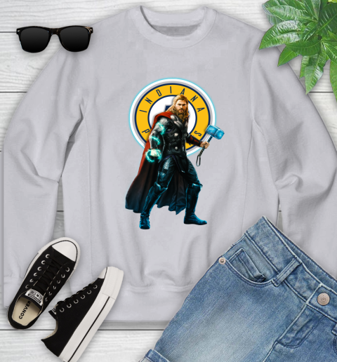 NBA Thor Avengers Endgame Basketball Indiana Pacers Youth Sweatshirt 4