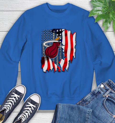 Miami Heat NBA Basketball American Flag Sweatshirt 10 Miami Heat NBA Basketball American Flag Sweatshirt - Image 10