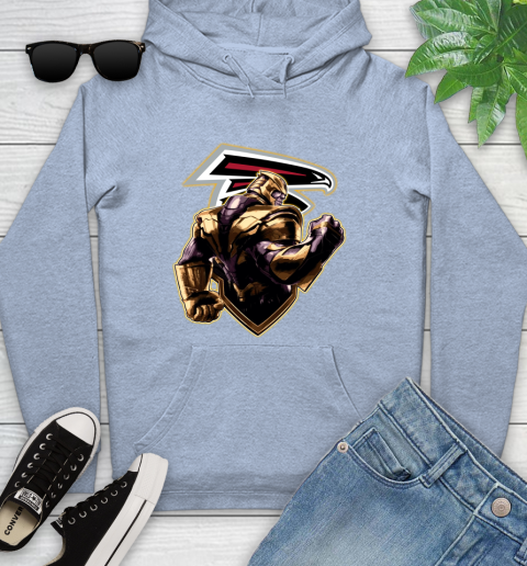 NFL Thanos Avengers Endgame Football Sports Atlanta Falcons Youth Hoodie 10