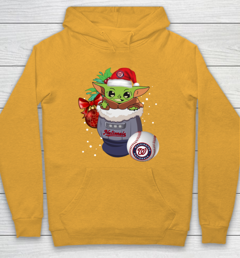Washington Nationals Christmas Baby Yoda Star Wars Funny Happy MLB Hoodie 3