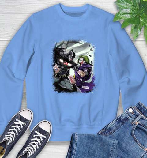 Carolina Hurricanes NHL Hockey Batman Fighting Joker DC Comics Sweatshirt 11