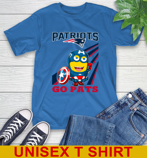 NFL Football New England Patriots Captain America Marvel Avengers Minion Shirt T-Shirt 11