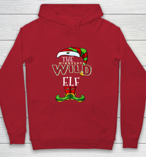 Minnesota Wild Christmas ELF Funny NHL Youth Hoodie 7