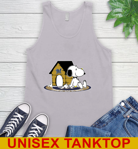 MLB Baseball Milwaukee Brewers Snoopy The Peanuts Movie Shirt Tank Top 4