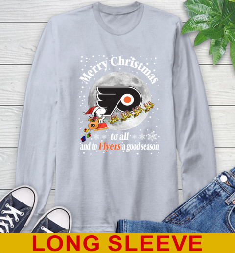 Philadelphia Flyers Merry Christmas To All And To Flyers A Good Season NHL Hockey Sports Long Sleeve T-Shirt 6