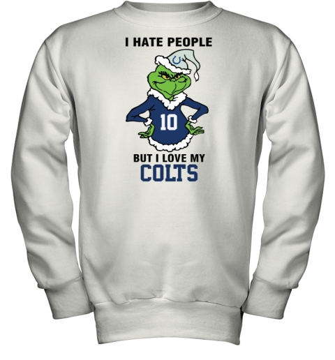 I Hate People But I Love My Colts Indianapolis Colts NFL Teams Youth Sweatshirt