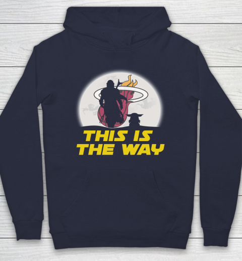 Miami Heat NBA Basketball Star Wars Yoda And Mandalorian This Is The Way Hoodie 2