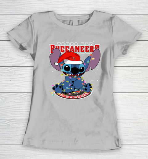Tampa Bay Buccaneers NFL Football noel stitch Christmas Women's T-Shirt 3