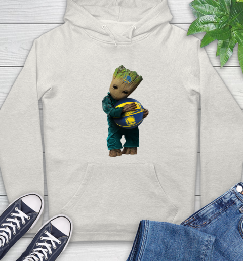 NBA Groot Guardians Of The Galaxy Basketball Sports Golden State Warriors Hoodie 12