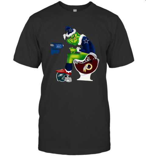 Santa Grinch Dallas Cowboys Toilet Shirt T-Shirt