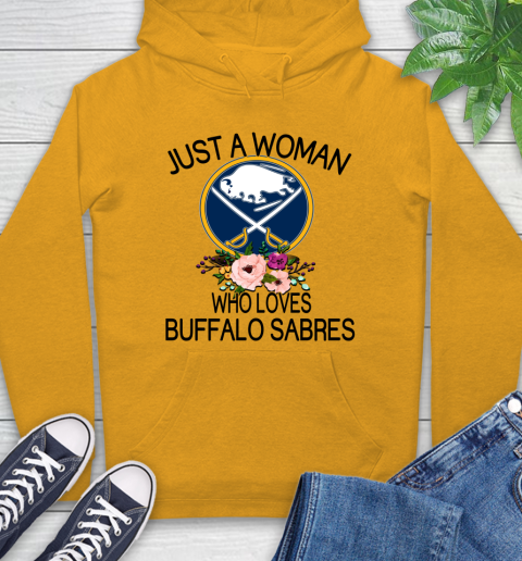 NHL Just A Woman Who Loves Buffalo Sabres Hockey Sports Hoodie 2