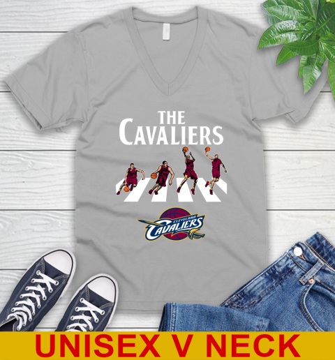 NBA Basketball Cleveland Cavaliers The Beatles Rock Band Shirt V-Neck T-Shirt 3