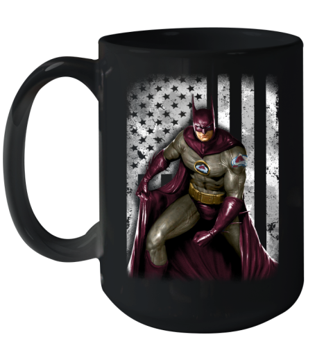 Colorado Avalanche NHL Hockey Batman DC American Flag Shirt Ceramic Mug 15oz