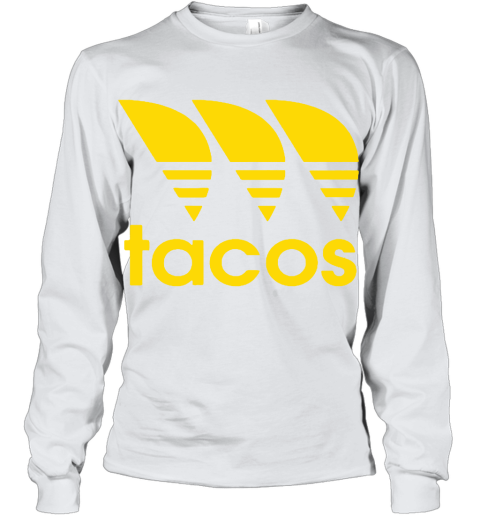 Three Stripe Tacos Funny Taco Adidas Logo Mashup Youth Long Sleeve