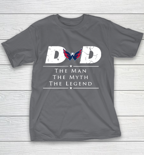 Washington Capitals NHL Ice Hockey Dad The Man The Myth The Legend Youth T-Shirt 5