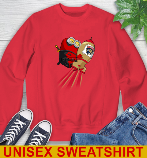 NHL Hockey Florida Panthers Deadpool Minion Marvel Shirt Sweatshirt 12