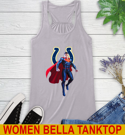 NFL Superman DC Sports Football Indianapolis Colts Racerback Tank 5