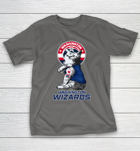 NBA Basketball My Cat Loves Washington Wizards T-Shirt 8