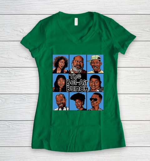 The Bel Air Bunch Fresh Prince Of Bel Air Women s V Neck T Shirt Tee For Sports