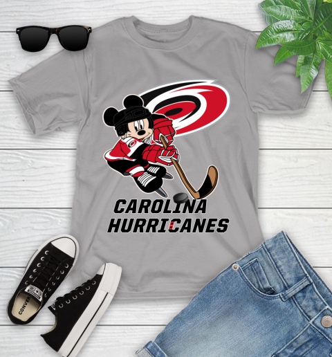 NHL Carolina Hurricanes Mickey Mouse Disney Hockey T Shirt Youth T-Shirt 4