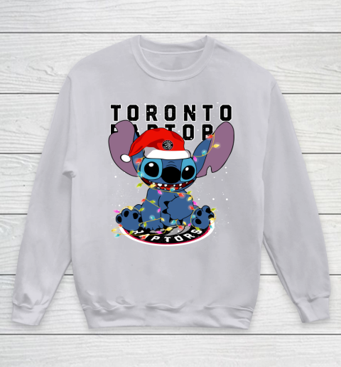 Toronto Raptors NBA noel stitch Basketball Christmas Youth Sweatshirt 2