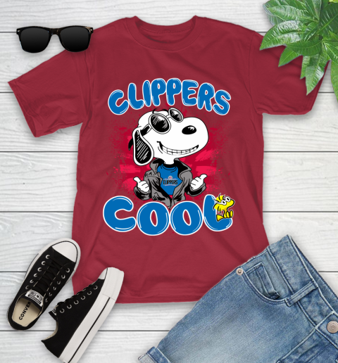 NBA Basketball LA Clippers Cool Snoopy Shirt Youth T-Shirt 12