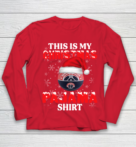 Washington Wizards This Is My Christmas Pajama Shirt NBA Youth Long Sleeve 8