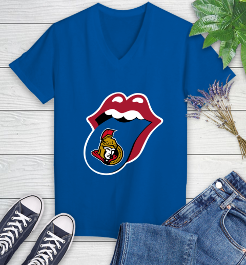 Ottawa Senators NHL Hockey Lips I Root For My Team Adoring Fan 86