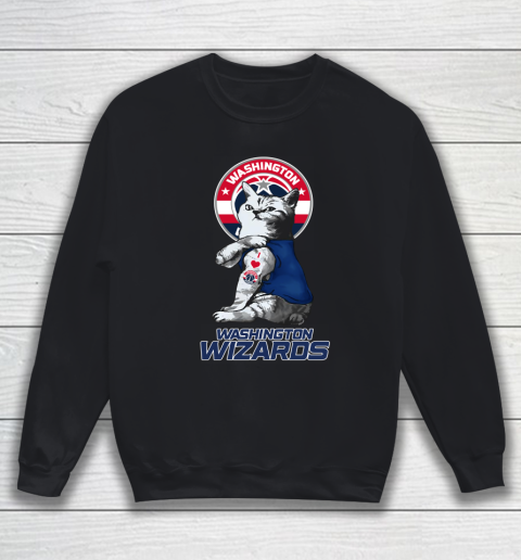 NBA Basketball My Cat Loves Washington Wizards Sweatshirt