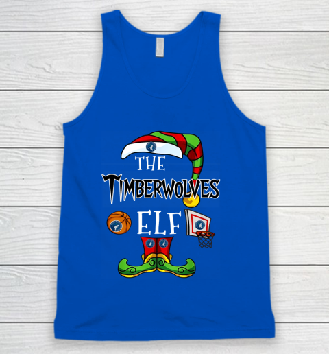 Minnesota Timberwolves Christmas ELF Funny NBA Tank Top 4