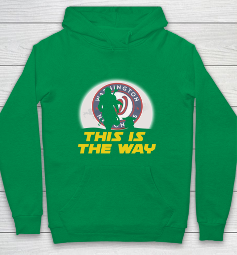 Washington Nationals MLB Baseball Star Wars Yoda And Mandalorian This Is The Way Youth Hoodie 4