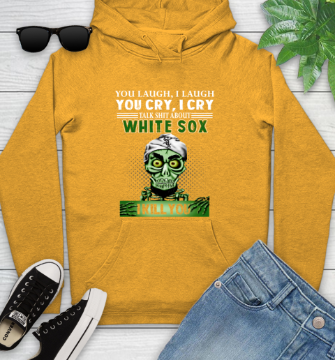MLB Talk Shit Chicago White Sox I Kill You Achmed The Dead Terrorist Jeffrey Dunham Baseball Youth Hoodie 2