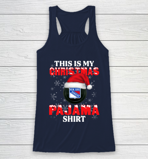 New York Rangers This Is My Christmas Pajama Shirt NHL Racerback Tank 8