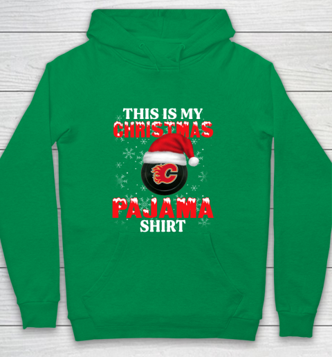 Calgary Flames This Is My Christmas Pajama Shirt NHL Youth Hoodie 4