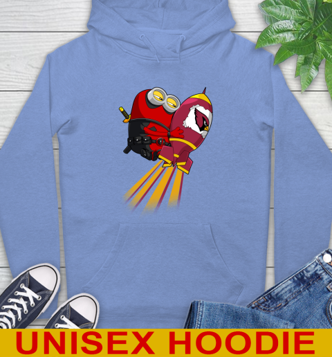 NFL Football Arizona Cardinals Deadpool Minion Marvel Shirt Hoodie 11