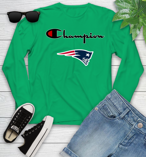 NFL Football New England Patriots Champion Shirt Youth Long Sleeve 4