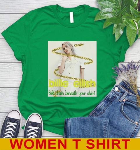 Billie Eilish Gold Chain Beneath Your Shirt 243