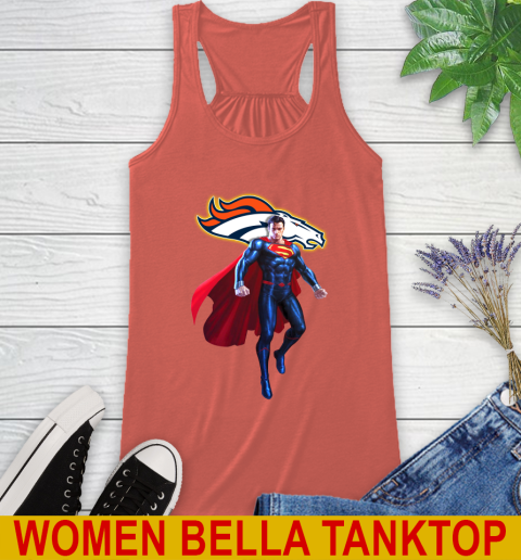 NFL Superman DC Sports Football Denver Broncos Racerback Tank 4