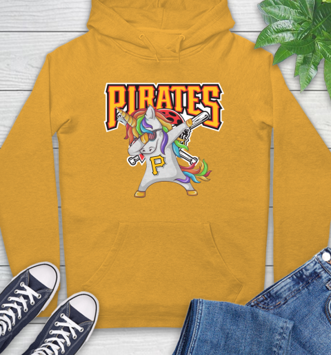 Pittsburgh Pirates MLB Baseball Funny Unicorn Dabbing Sports Hoodie 3