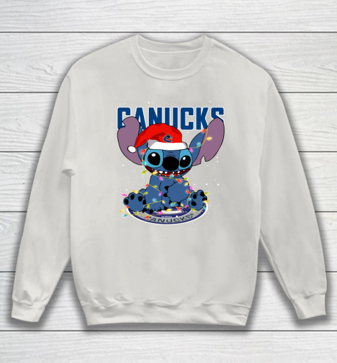Vancouver Canucks NHL Hockey noel stitch Christmas Sweatshirt 8