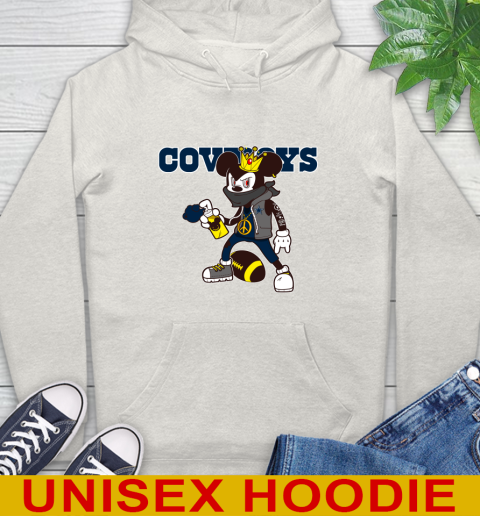 Dallas Cowboys NFL Football Mickey Peace Sign Sports Hoodie 12
