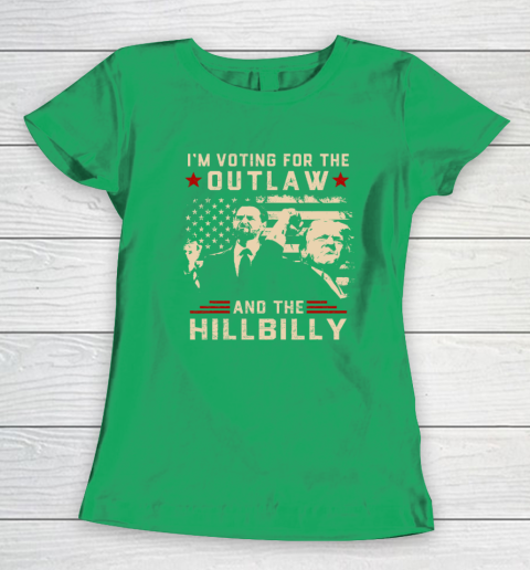 Trump 2024 Flag Outlaw Hillbilly J D.Vance 2024 Donald Trump Women's T-Shirt 4