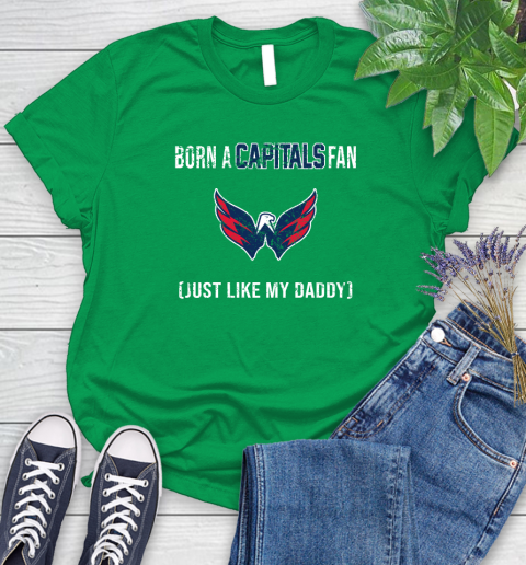 NHL Washington Capitals Hockey Loyal Fan Just Like My Daddy Shirt Women's T-Shirt 7