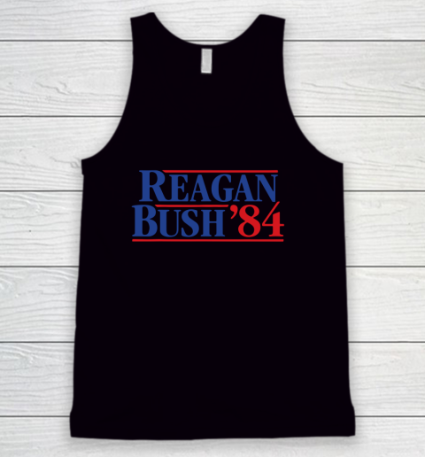 Reagan Bush 84 Campaign Ronald Reagan for President Tank Top