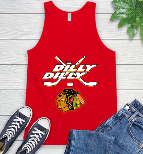 NHL Chicago Blackhawks Dilly Dilly Hockey Sports Tank Top 6