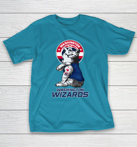 NBA Basketball My Cat Loves Washington Wizards T-Shirt 7